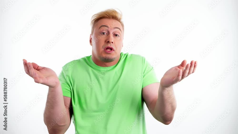 Dont know, confused and shrugging with man for puzzled, problem and not knowing the solution. Uncertain emotion and guy gestured forgot and not sure in studio isolated on white background Dont know, confused and shrugging with man for puzzled, problem and not knowing the solution. Uncertain emotion and guy gestured forgot and not sure in studio isolated on white background