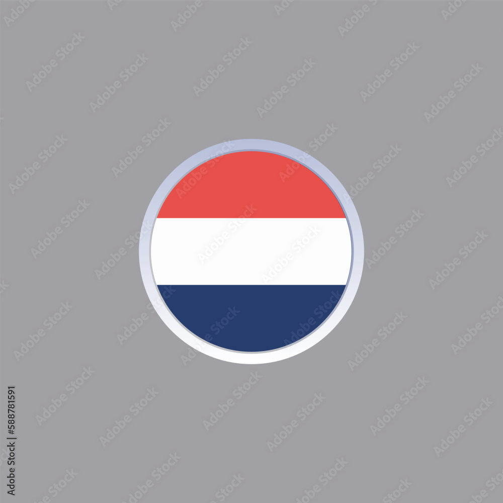 Illustration of netherlands flag Template Illustration of netherlands flag Template