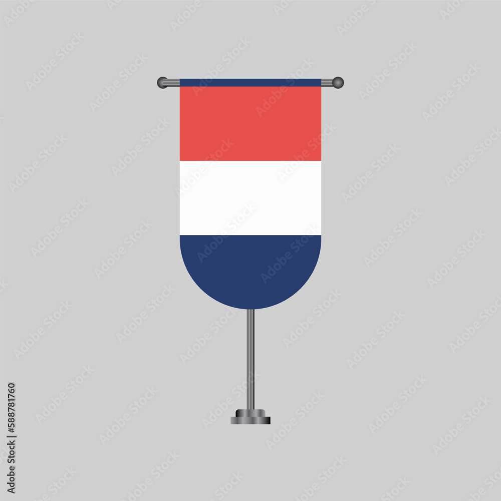 Illustration of netherlands flag Template Illustration of netherlands flag Template