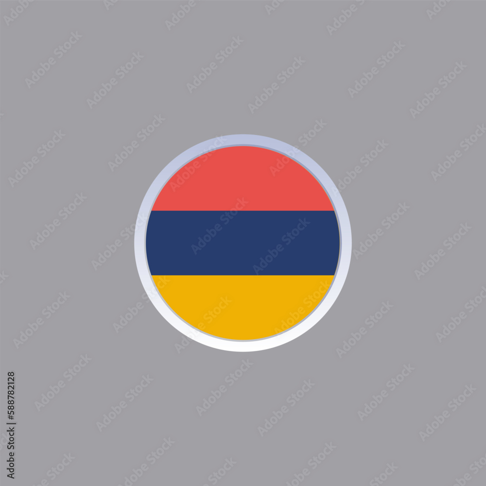 Illustration of armenia flag Template Illustration of armenia flag Template