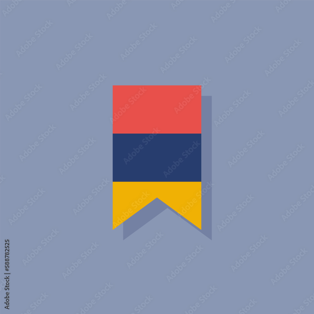 Fototapeta premium Illustration of armenia flag Template