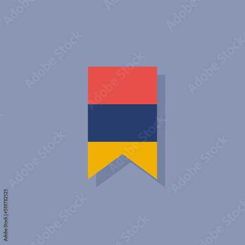 Illustration of armenia flag Template
