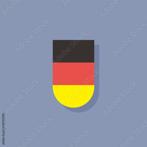 Illustration of germany flag Template