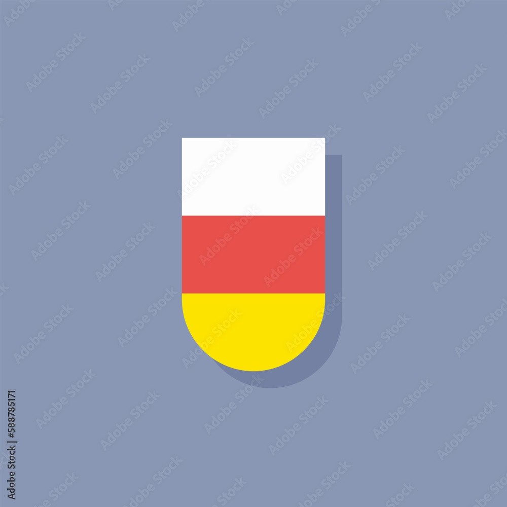 Illustration of south ossetia flag Template Illustration of south ossetia flag Template