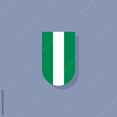 Illustration of nigeria flag Template