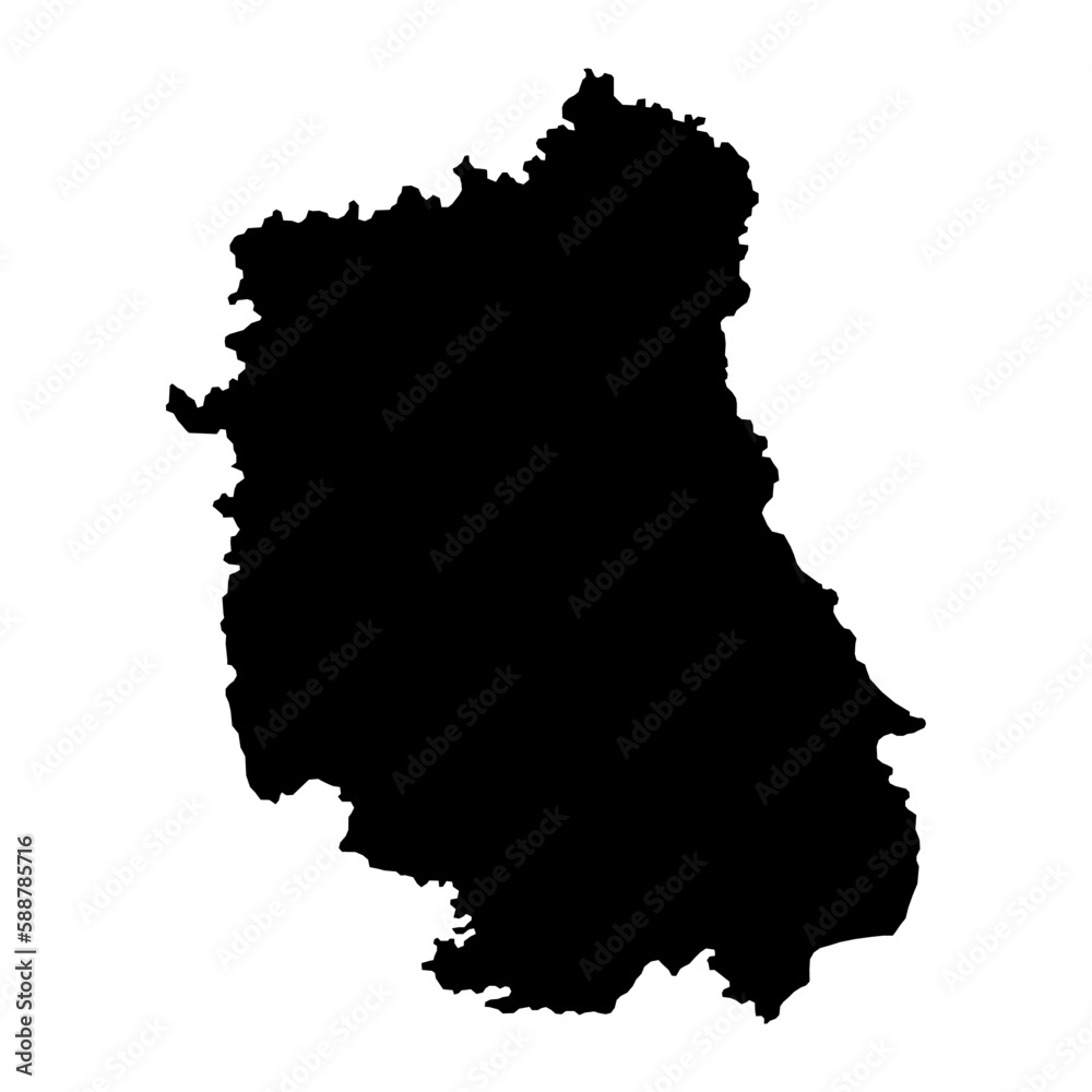 Lublin Voivodeship map, province of Poland. Vector illustration.