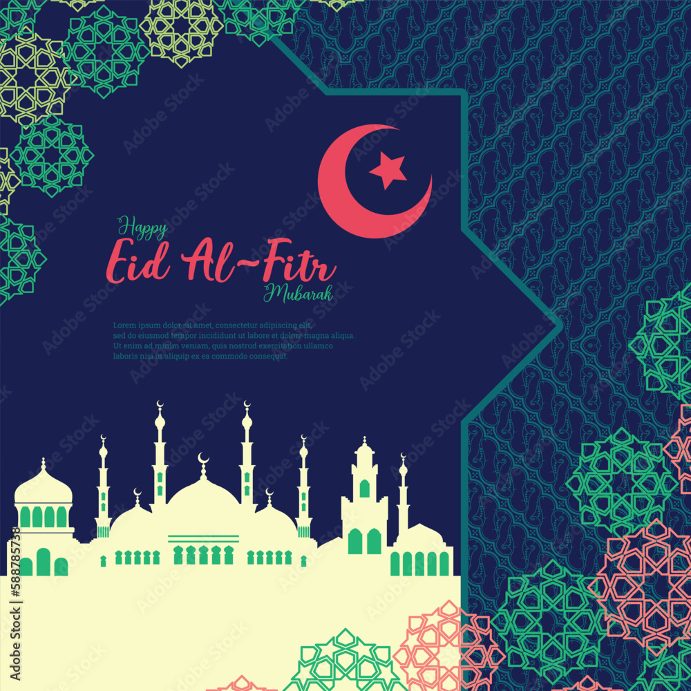 EID AL-FITR GREETING CARD TEMPLATE 03