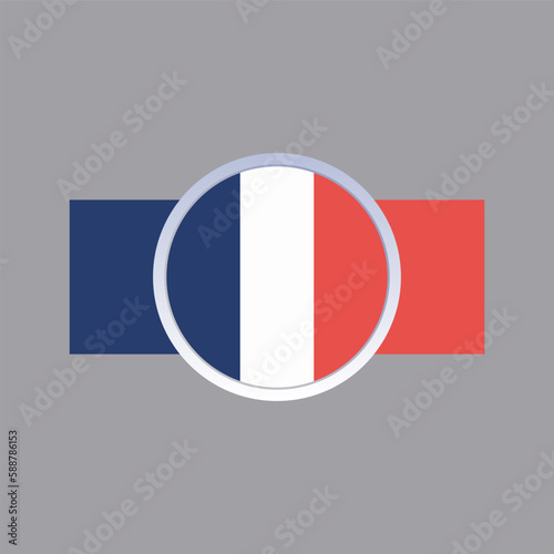 Illustration of france flag Template Free Download Illustration of france flag Template - GFXLoad