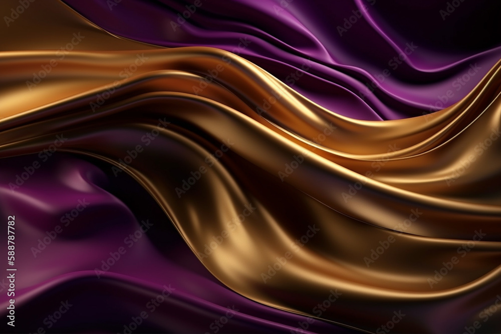 Silk texture background in yellow and purple colors, suitable for banners, flyers, and graphic design projects. Ai generated Silk texture background in yellow and purple colors, suitable for banners, flyers, and graphic design projects. Ai generated