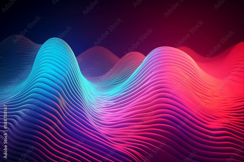 Abstract background with a waves effect in vibrant purple and blue colors, creating a dynamic and energetic visual. Ai generated Abstract background with a waves effect in vibrant purple and blue colors, creating a dynamic and energetic visual. Ai generated
