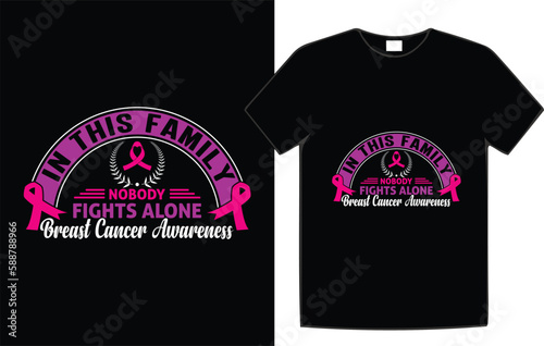 Breast cancer awareness t-shirt design