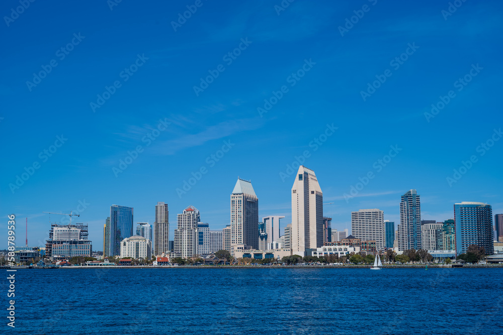 city skyline, san diego