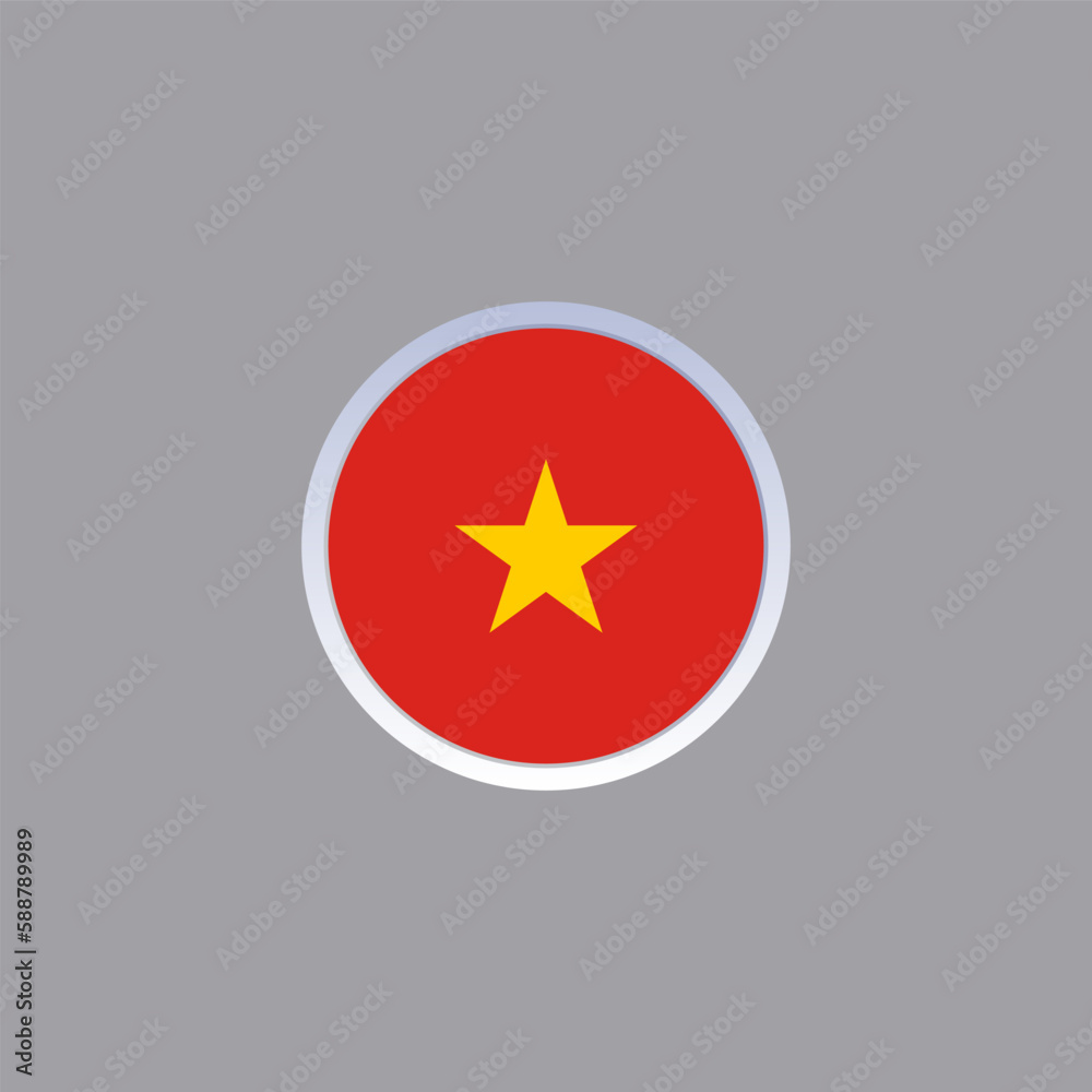 Illustration of vietnam flag Template Illustration of vietnam flag Template