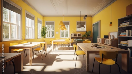 Yellow classroom 