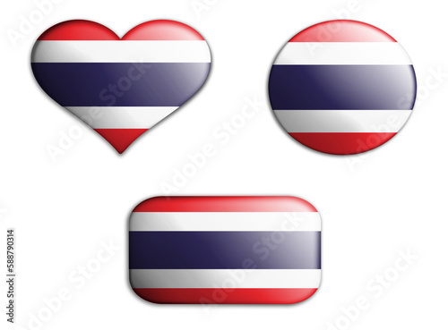 colorful national art flag of thailand figures bottoms on a white background . concept collage. 3d illustration Free Download colorful national art flag of thailand figures bottoms on a white background . concept collage. 3d illustration - GFXLoad
