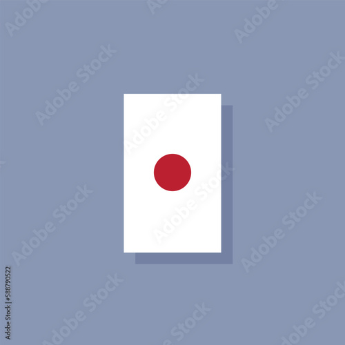 Illustration of japan flag Template