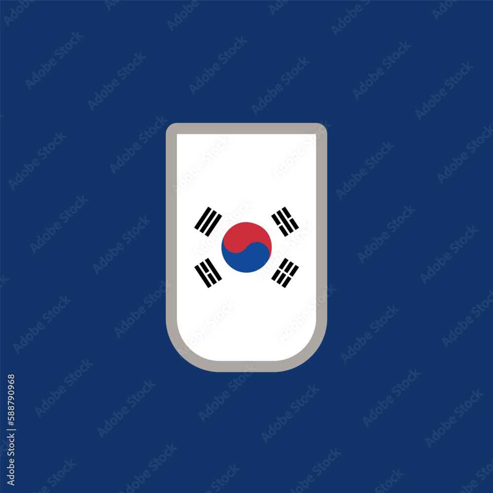 Illustration of south korea flag Template Illustration of south korea flag Template