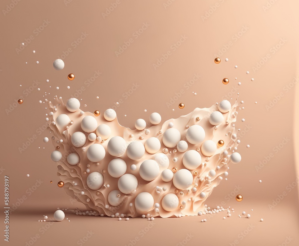 precious natural pearls element banner for jewelry lovers generative ai precious natural pearls element banner for jewelry lovers generative ai