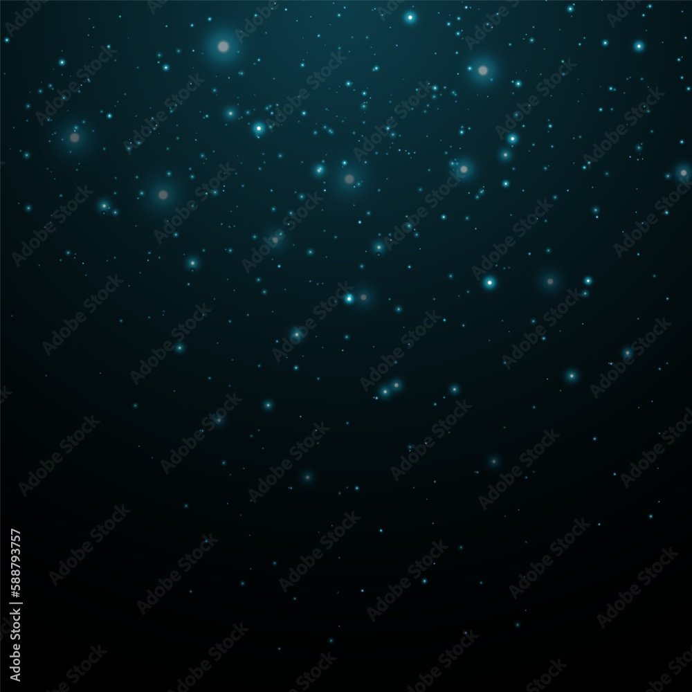A flash of light and dust. Magic glow light effect. Vector glowing light glitter abstract background. Camera effect. Vector illustration.