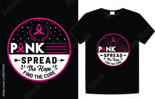 Breast cancer awareness t-shirt design