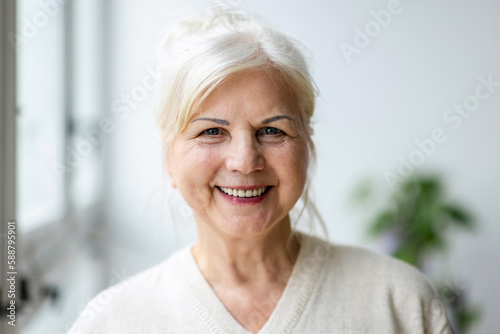 Portrait of smiling senior woman looking at camera 