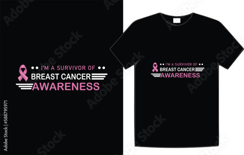 Breast cancer awareness t-shirt design