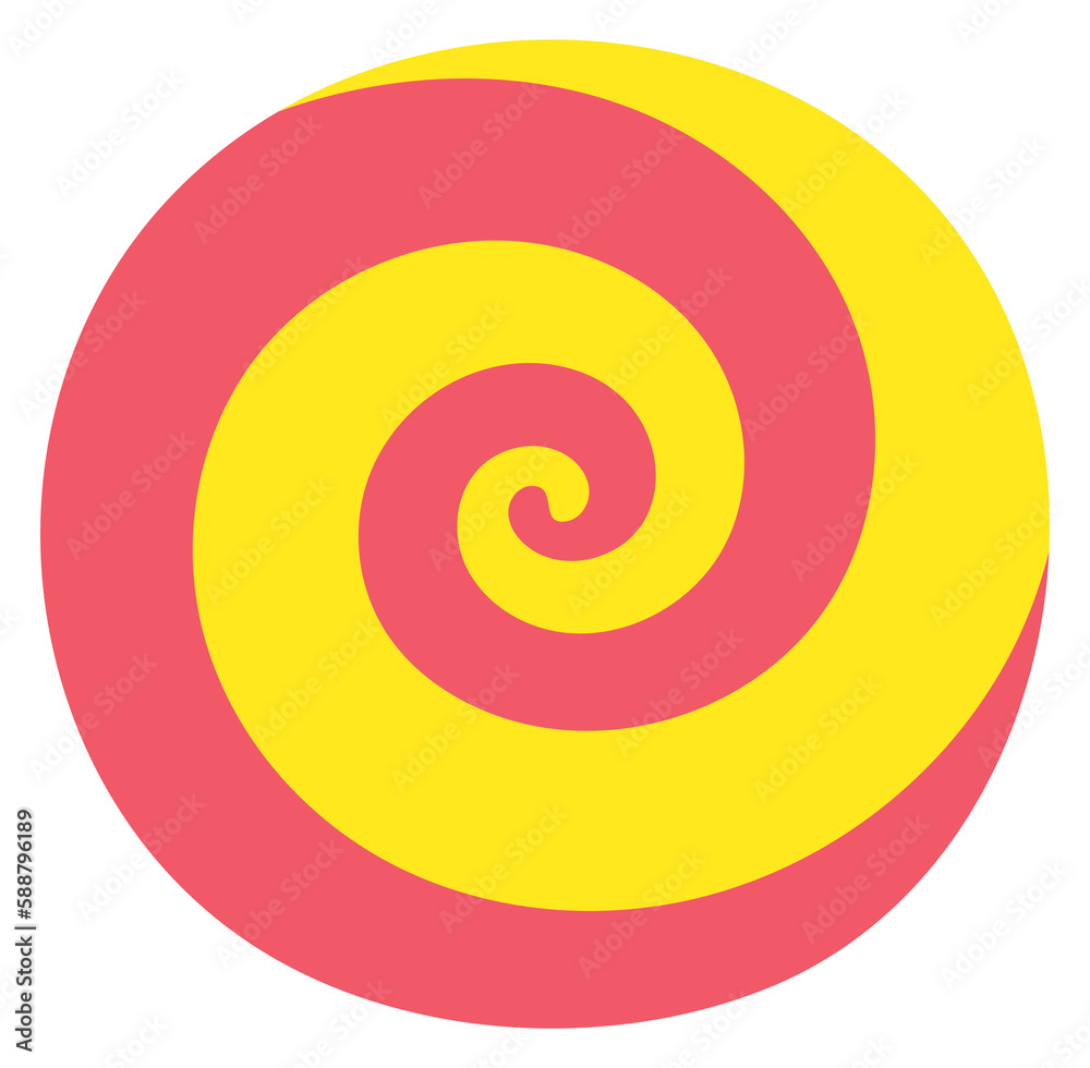 Colorful spyral sign. Hypnosis symbol. Psychedelic icon
