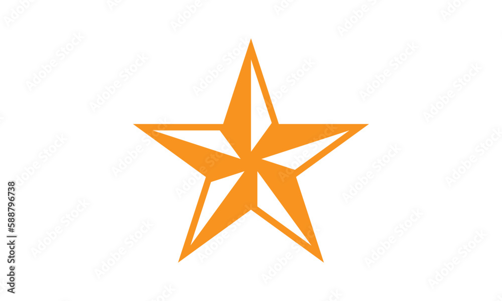 Star logo graphic design template vector image