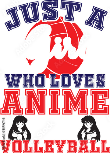 Volleyball Typography T-shirt Design