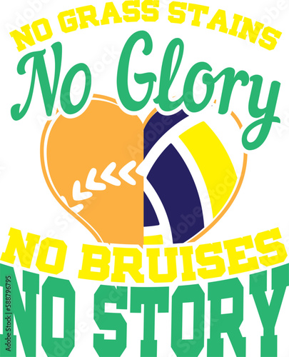 Volleyball Typography T-shirt Design