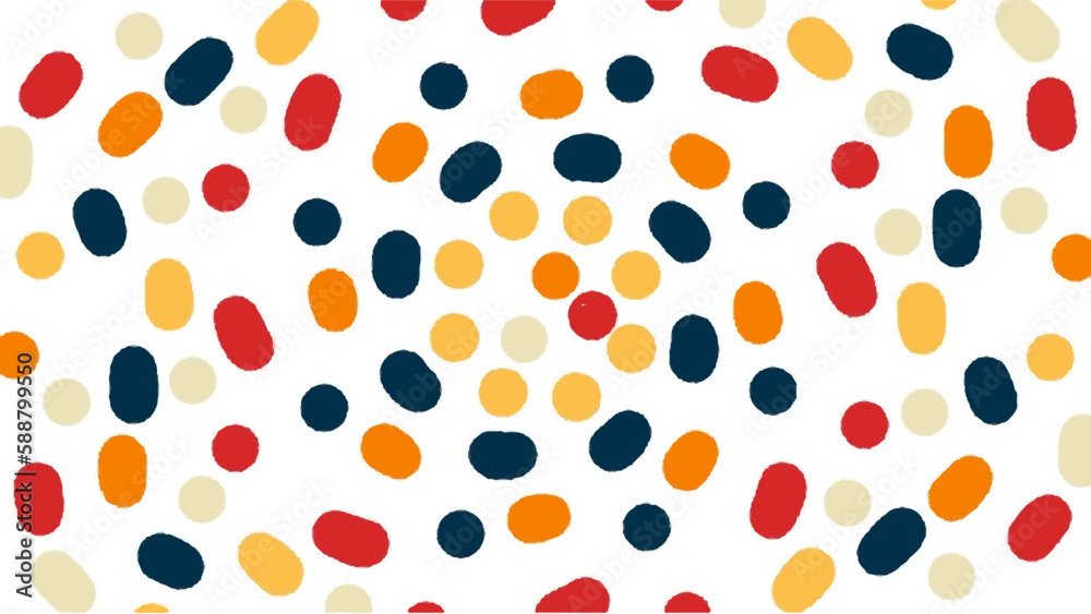 Colorful vector polka dots backgrounds for poster, brochure or flyer, Bundle of polka dots posters, flyers or cards. Banner template.