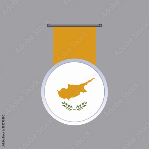 Illustration of cyprus flag Template