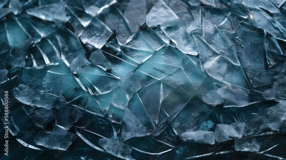 Cracked Ice Texture for Winter Frosty Weather Concept