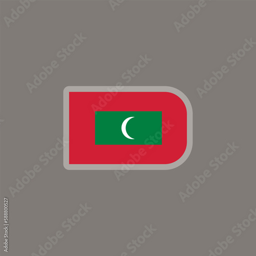 Free Download Illustration of Maldives flag Template - GFXLoad