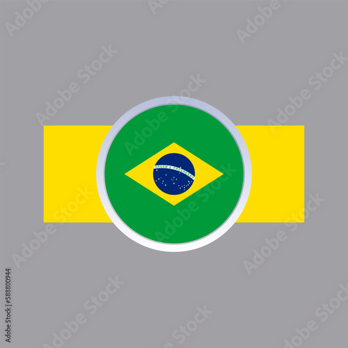 Free Download Illustration of brazil flag Template - GFXLoad