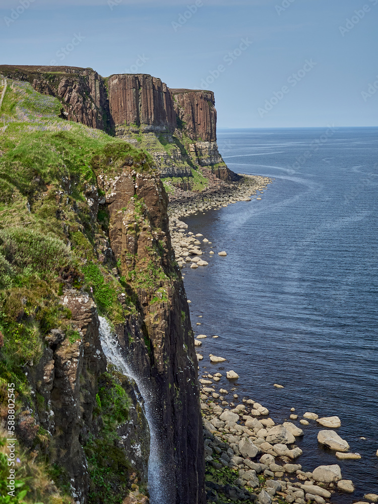 Kilt Rock and Mealt Falls, Isle of Skye, Scotland. Kilt Rock and Mealt Falls, Isle of Skye, Scotland.