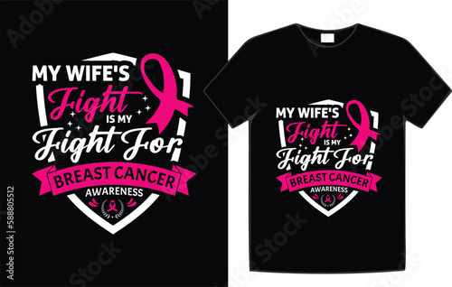Breast cancer awareness t-shirt design