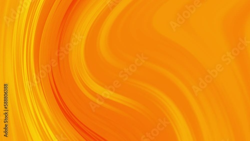 Yellow Abstract Gradient Background with Waves. Seamless Looping. 4K