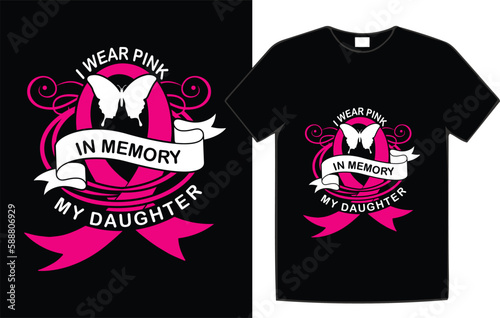 Breast cancer awareness t-shirt design