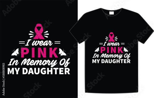 Breast cancer awareness t-shirt design