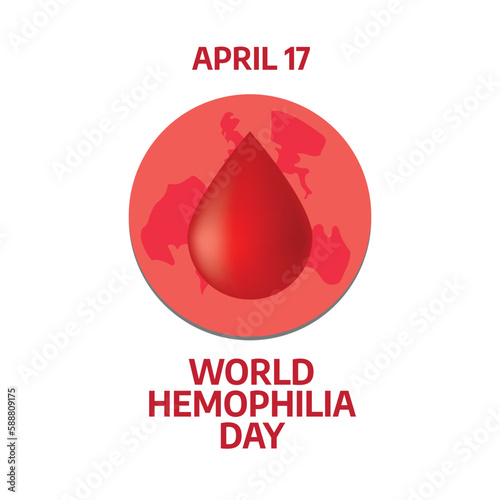 vector graphic of world hemophilia day good for world hemophilia day celebration. flat design. flyer design.flat illustration.