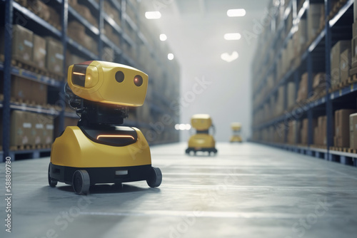 Automated Warehouse Management: AI-Controlled Robotics for Efficient Inventory Handling