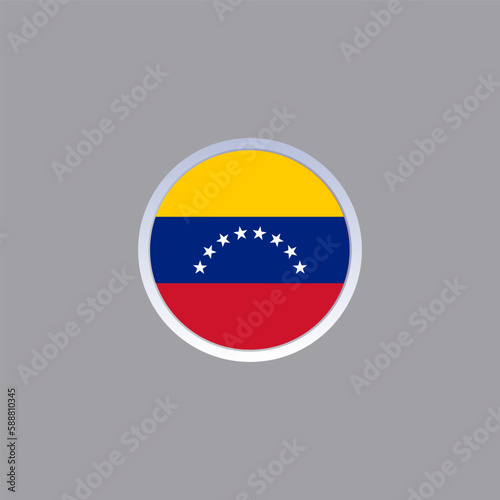 Illustration of venezuela flag Template