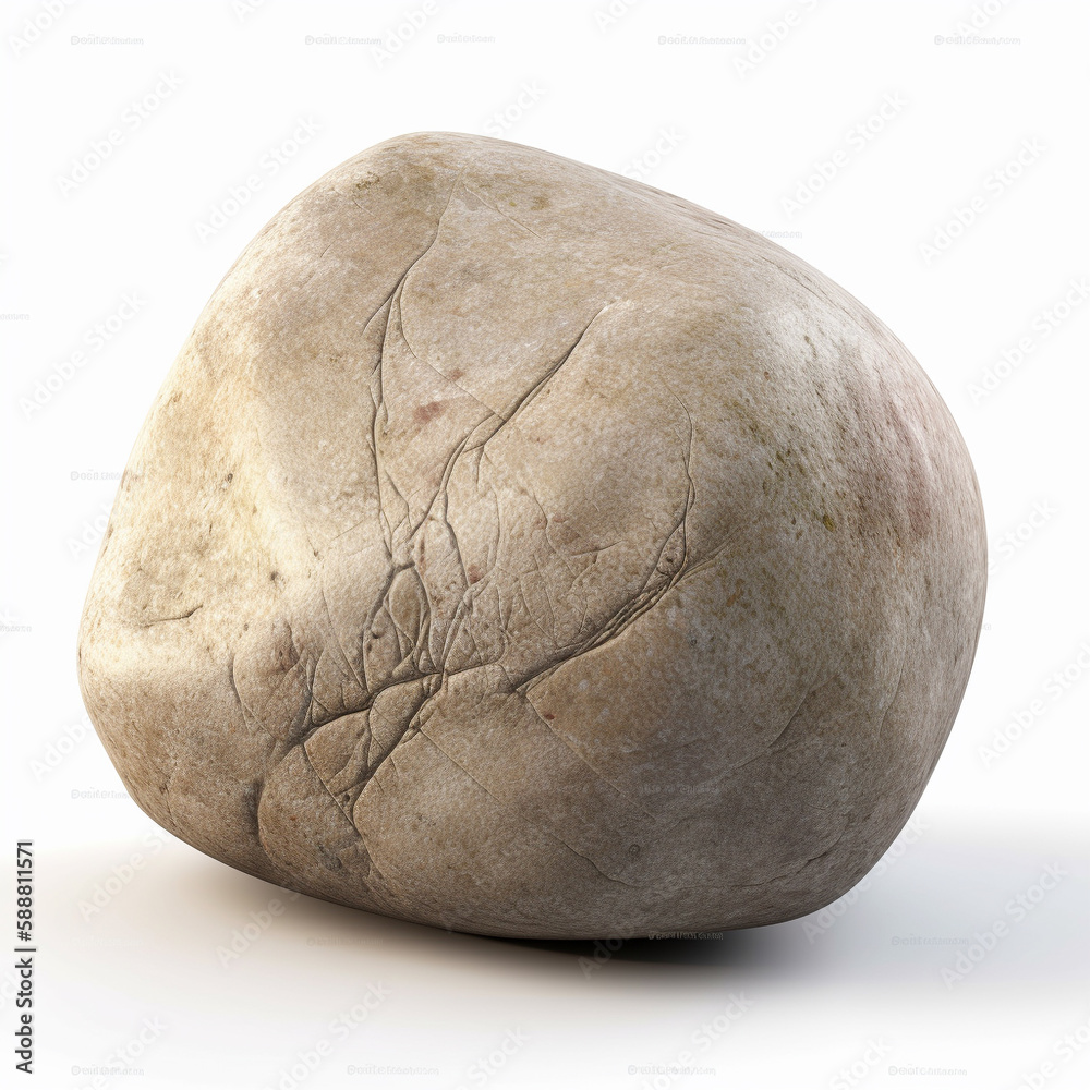 Obraz premium stone on white background
