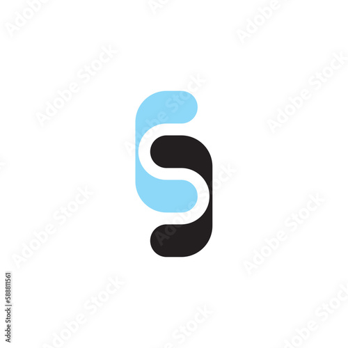 s logo icon vector logotype design