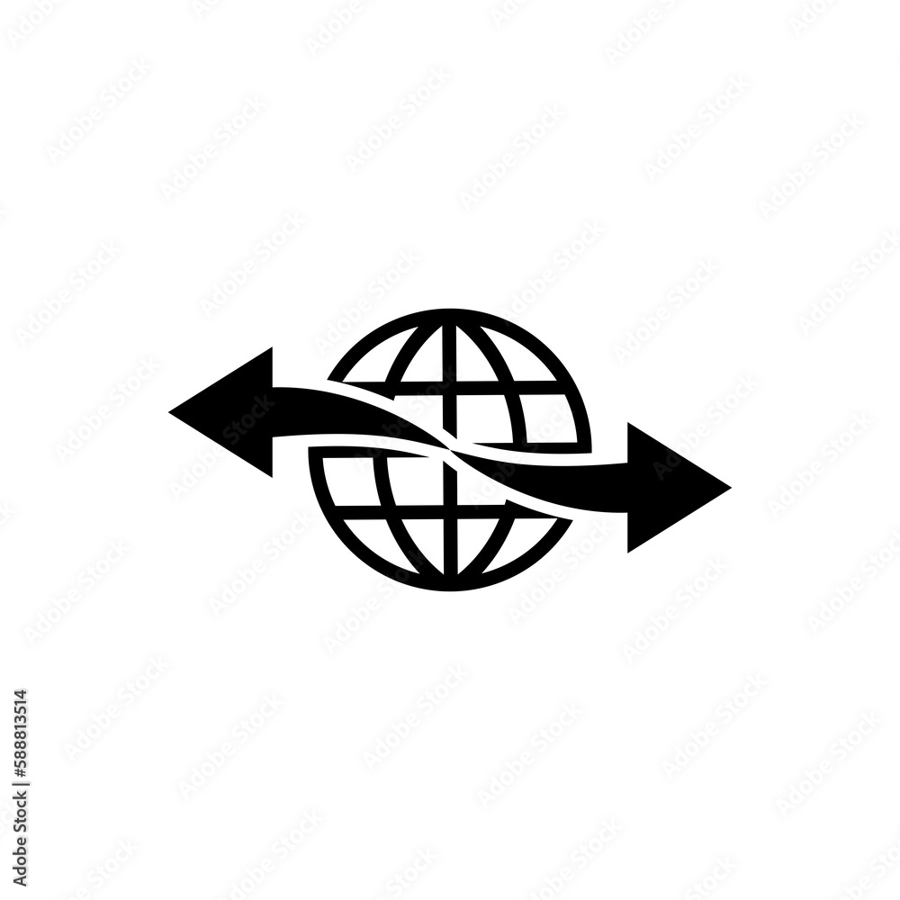 World Express delivery logo isolated on transparent background World Express delivery logo isolated on transparent background