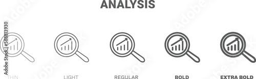 analysis icon. Thin, regular, bold and more analysis icon from Human Resources collection. Editable analysis symbol can be used web and mobile
