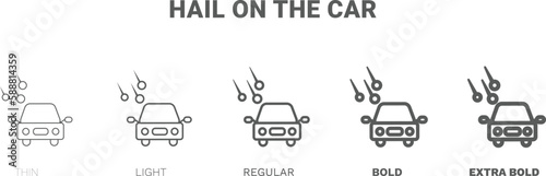 hail on the car icon. Thin, regular, bold and more hail on the car icon from Insurance and Coverage collection. Editable hail on the car symbol can be used web and mobile
