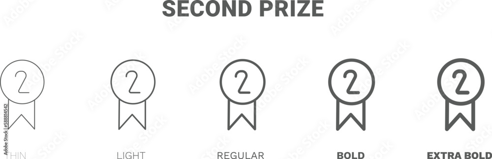 second prize icon. Thin, regular, bold and more second prize icon from sport and game collection. Editable second prize symbol can be used web and mobile second prize icon. Thin, regular, bold and more second prize icon from sport and game collection. Editable second prize symbol can be used web and mobile