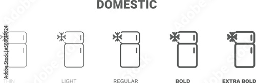 domestic icon. Thin, regular, bold and more style domestic icon from technology collection. Editable domestic symbol can be used web and mobile